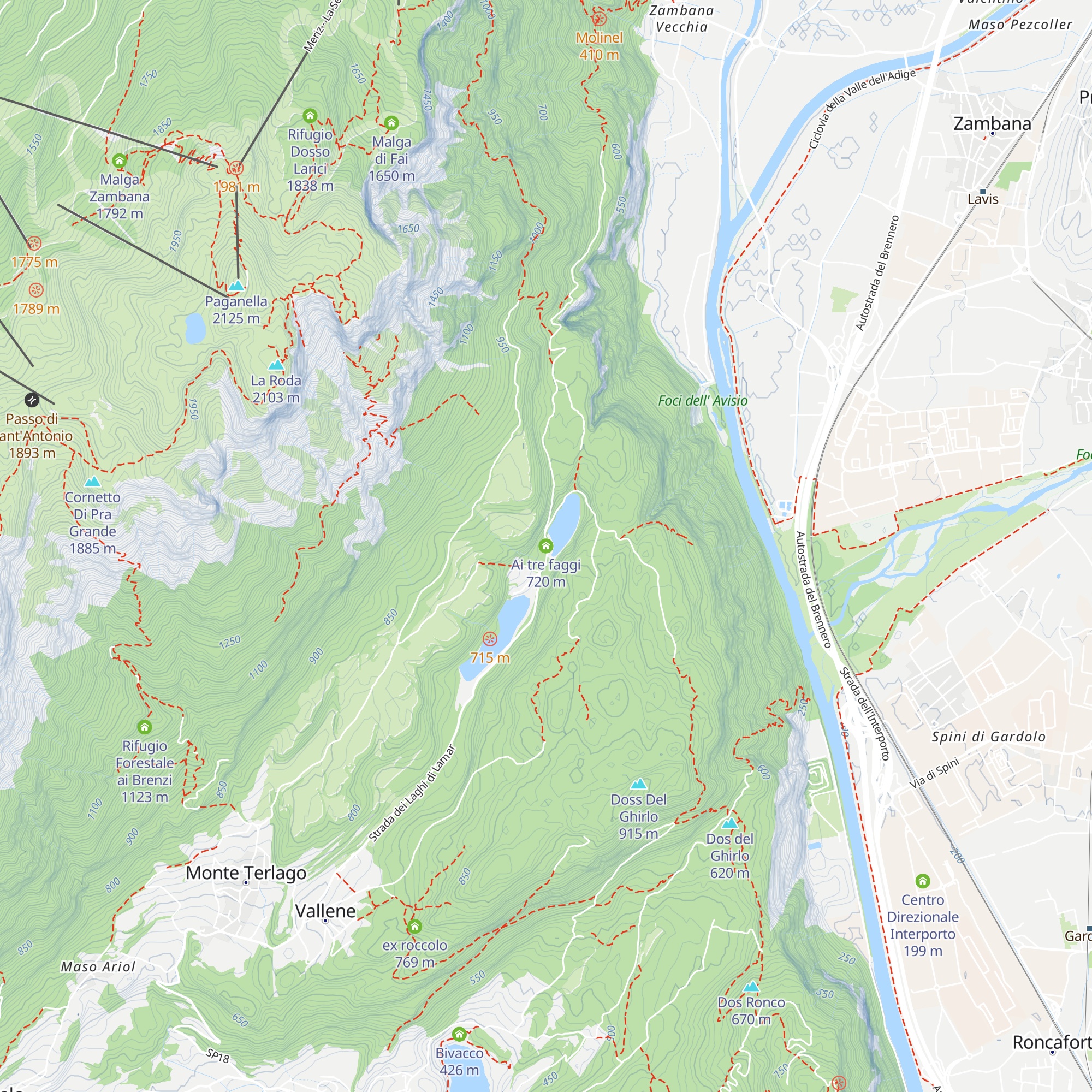 Ai tre faggi map