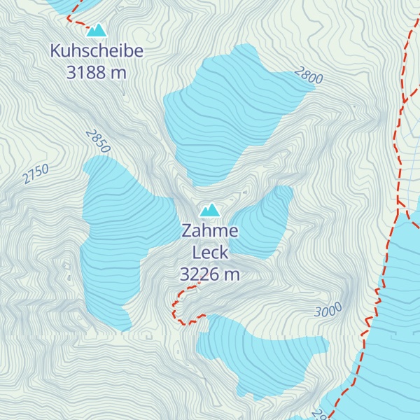 Map of Zahme Leck