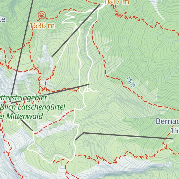 Map of Hochalm 1705