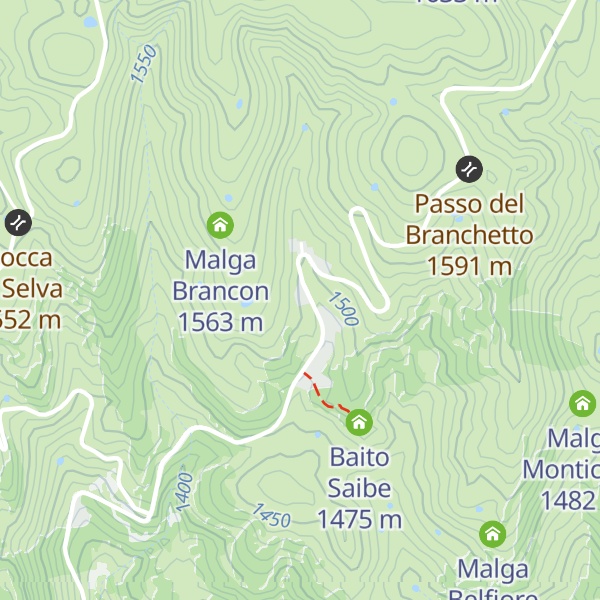 Map of Rifugio Branchetto