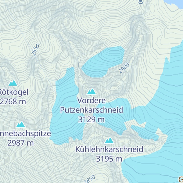 Map of Vordere Putzenkarschneid