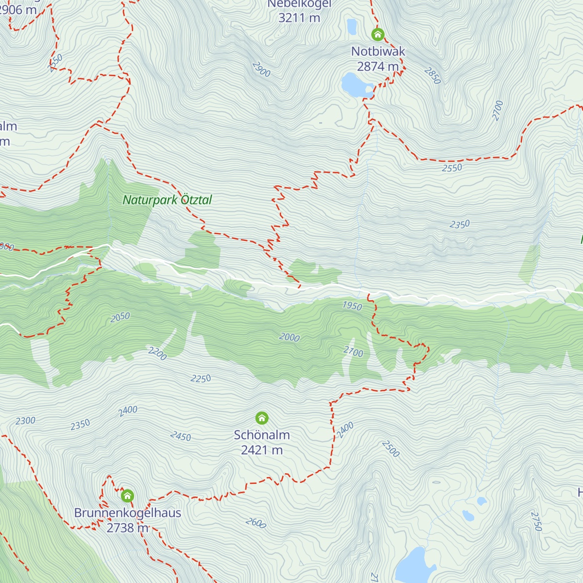 Fiegls Gasthaus auf der Windachalm map