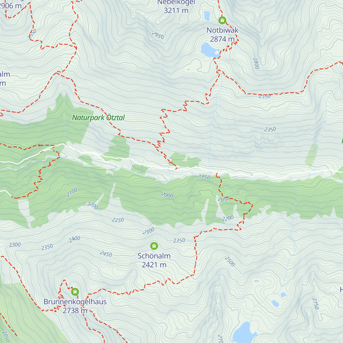 Fiegls Gasthaus auf der Windachalm map