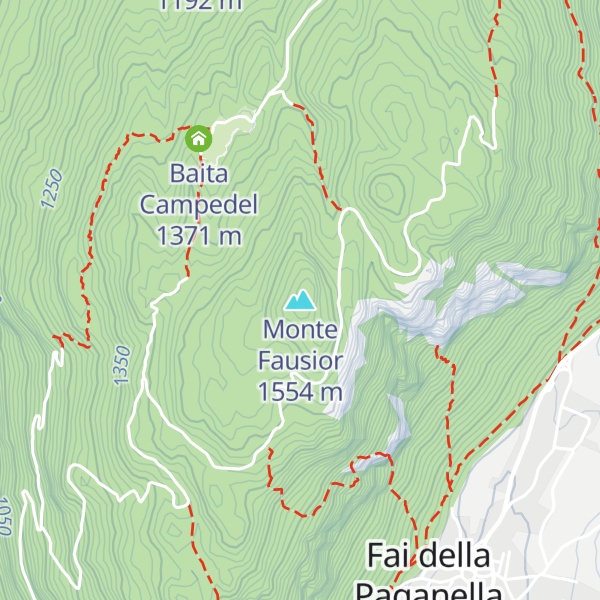 Map of Monte Fausior