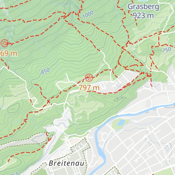 Map of Almhütte - Windbeutelalm