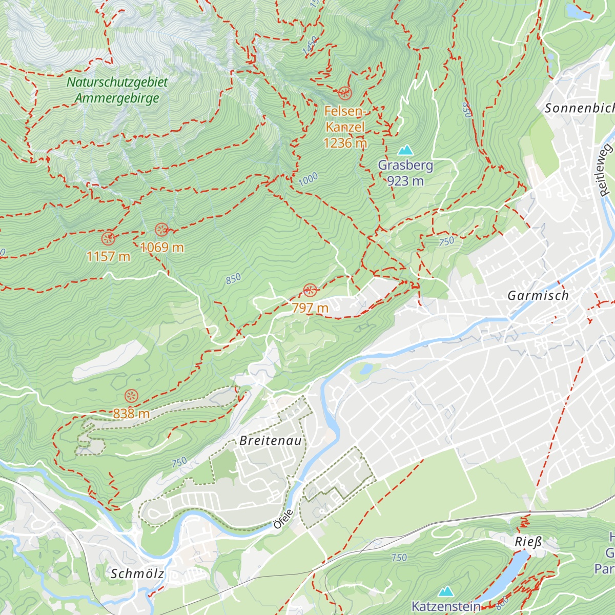 Almhütte - Windbeutelalm map