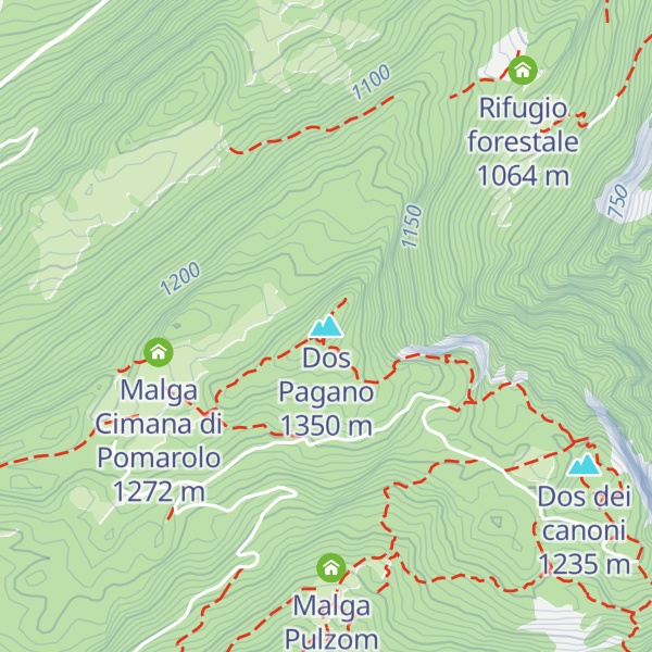 Map of Dos Pagano