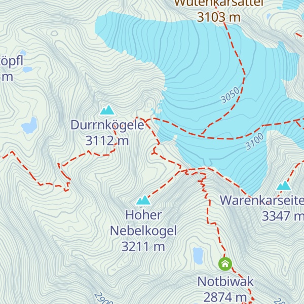 Map of Hochstubaihütte