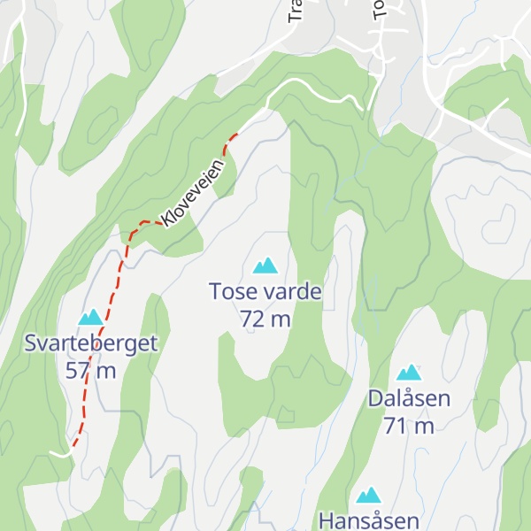 Map of Tose varde