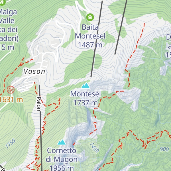 Map of Montesèl