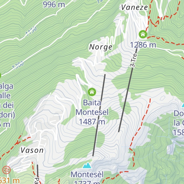 Map of Baita Montesel
