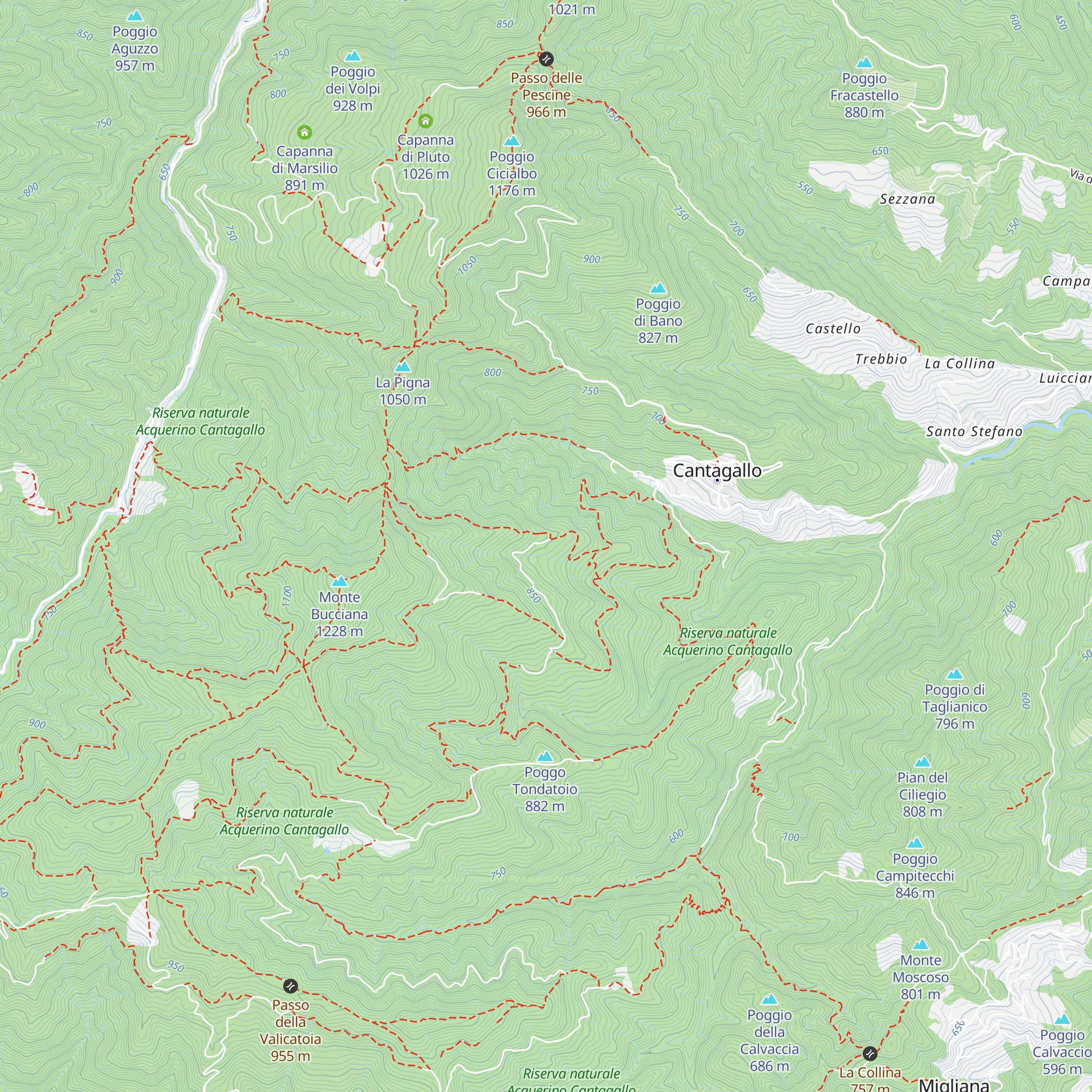 Rifugio Cascina Le Cave map