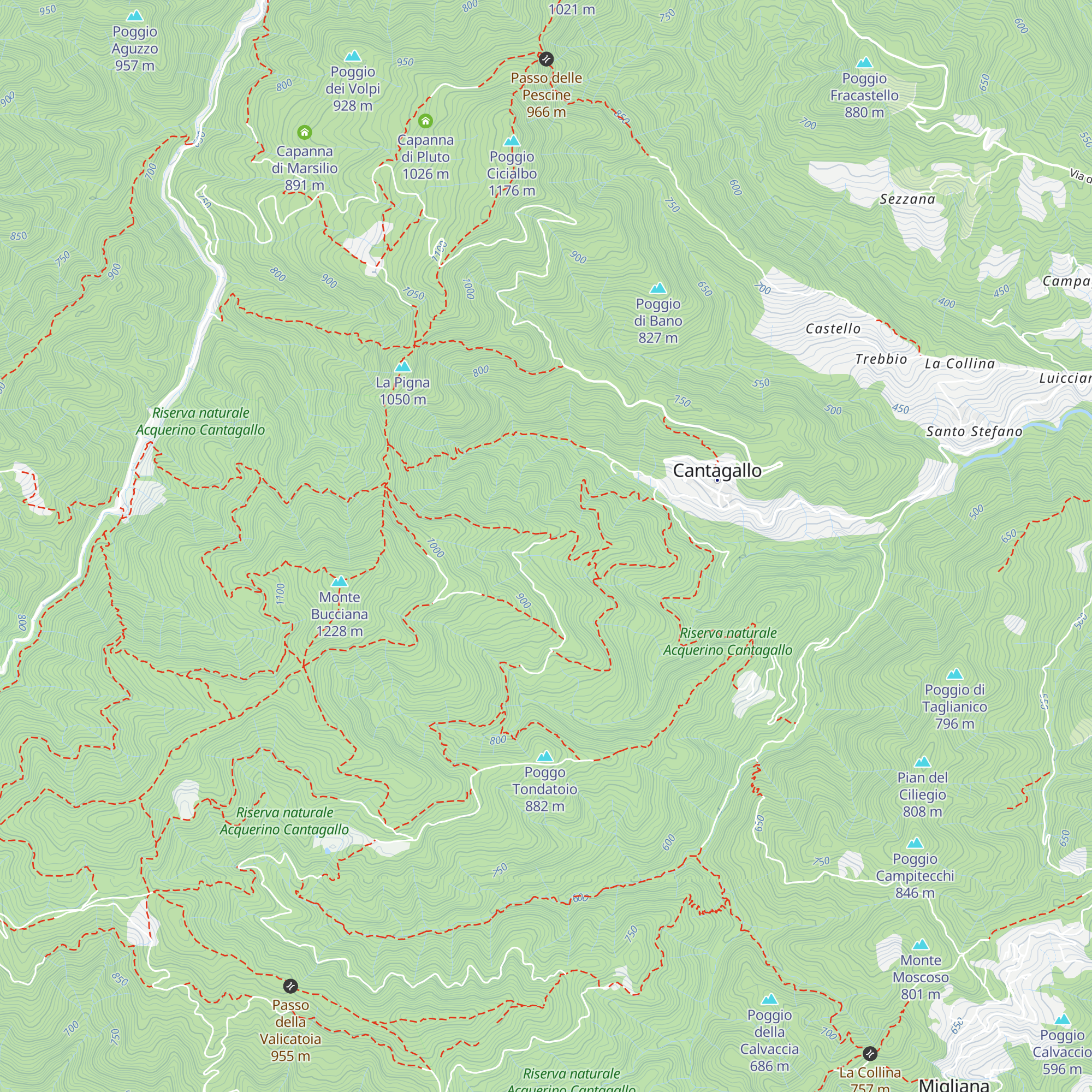 Rifugio Cascina Le Cave map