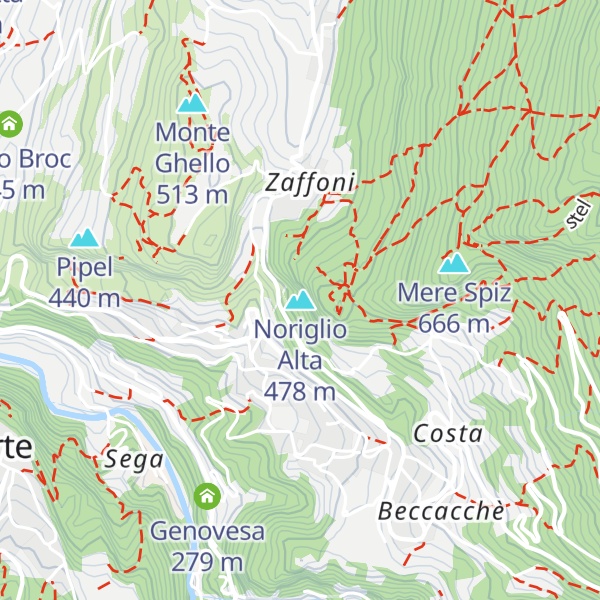Map of Noriglio Alta