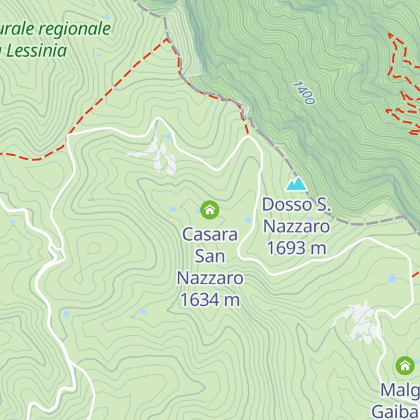 Map of Casara San Nazzaro