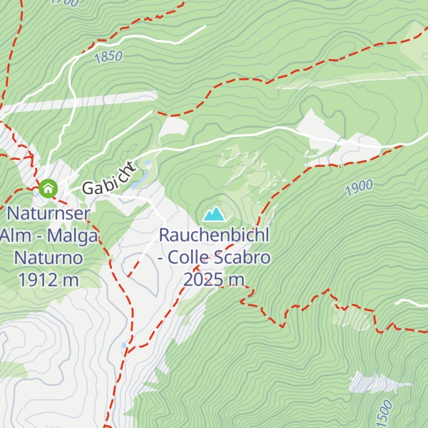 Map of Rauchenbichl - Colle Scabro