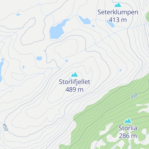 Map of Storlifjellet