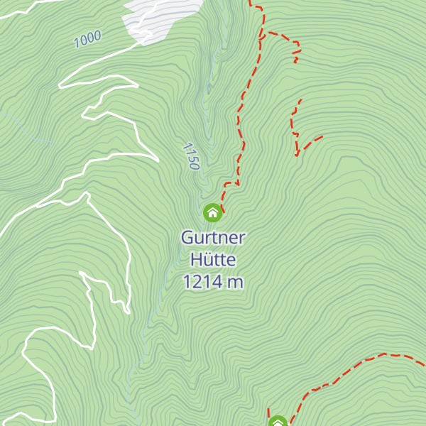 Map of Gurtner Hütte