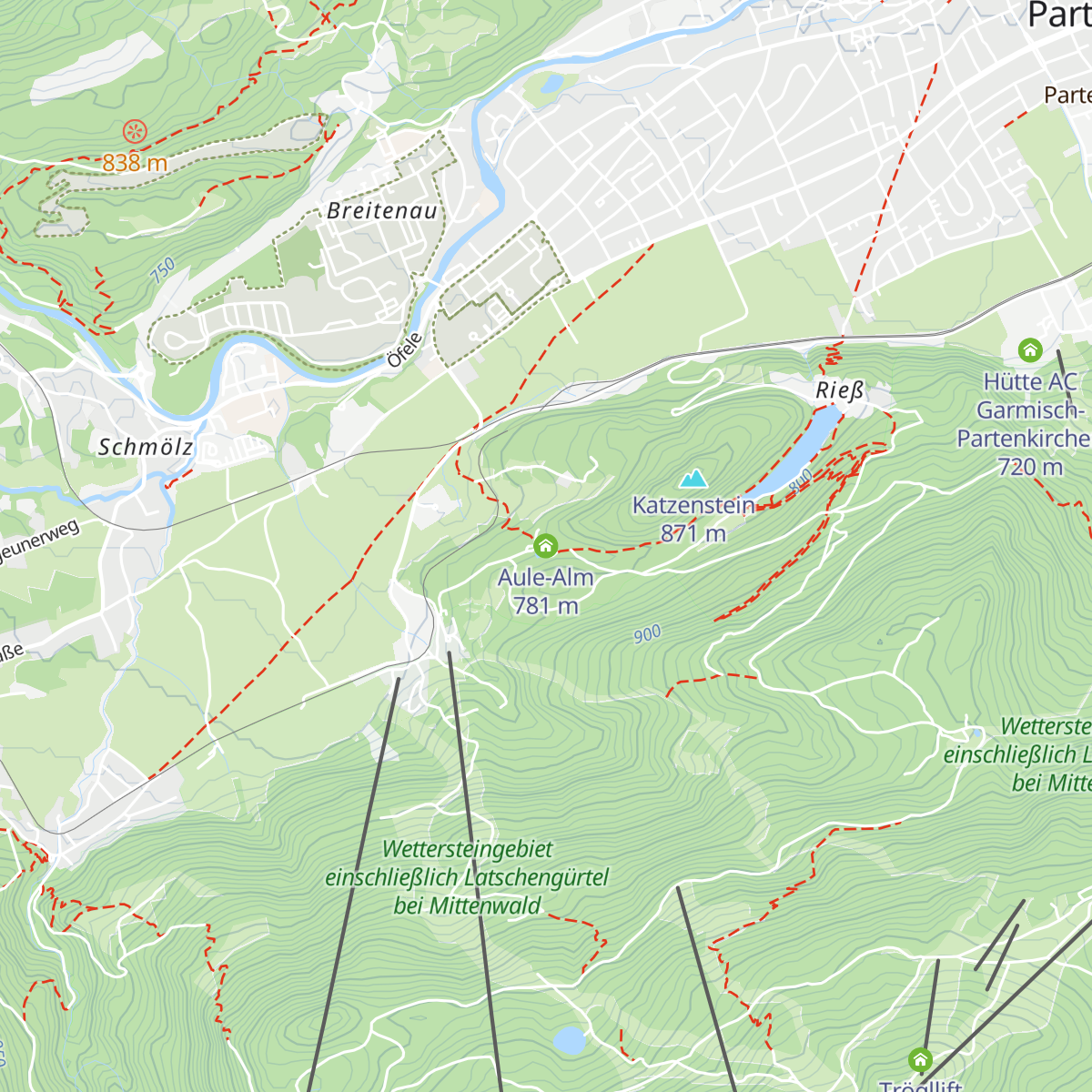 Aule-Alm map