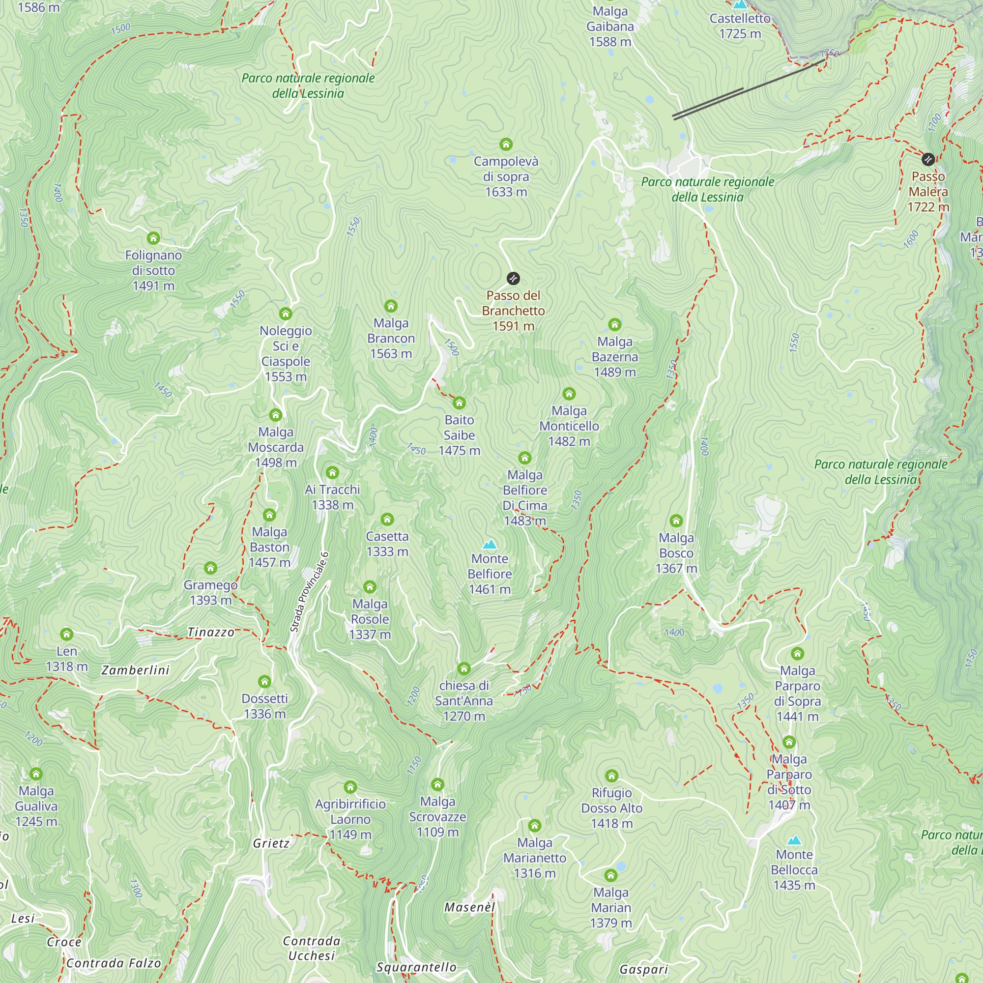 Malga Belfiore di Sotto map