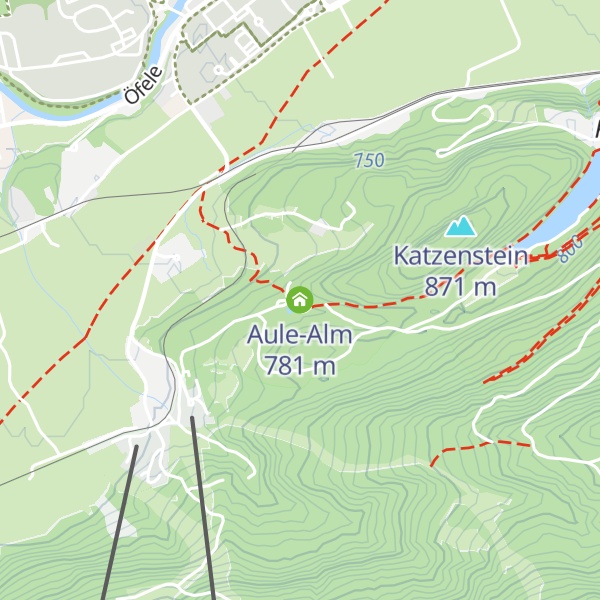 Map of Aule-Alm