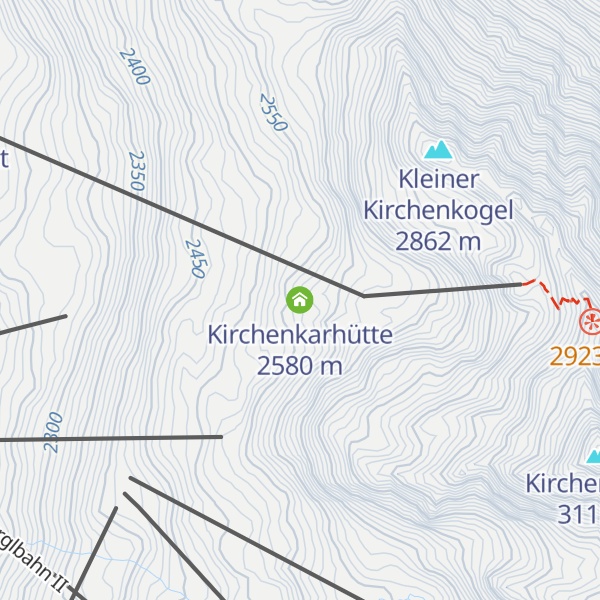Map of Kirchenkarhütte