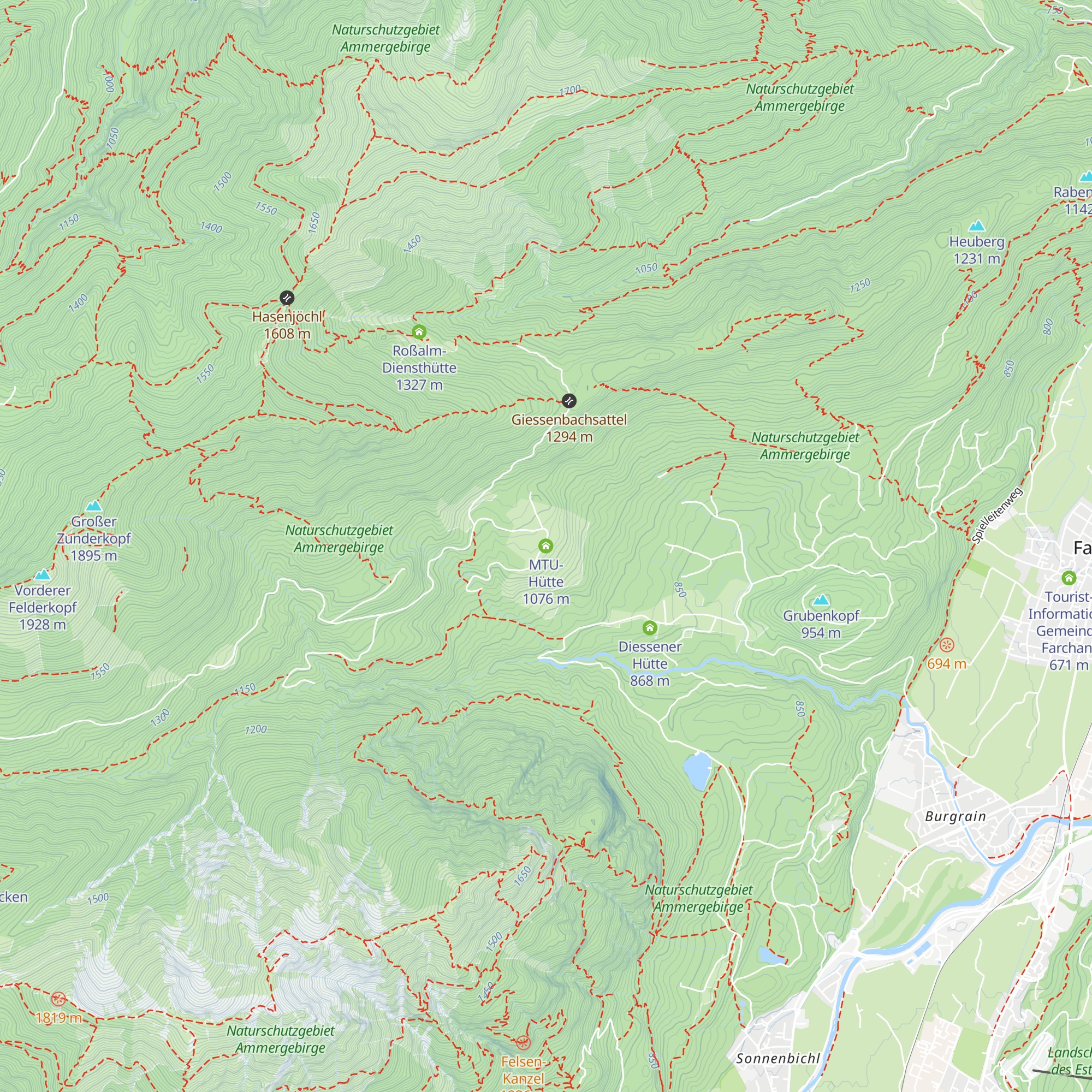 MTU-Hütte map