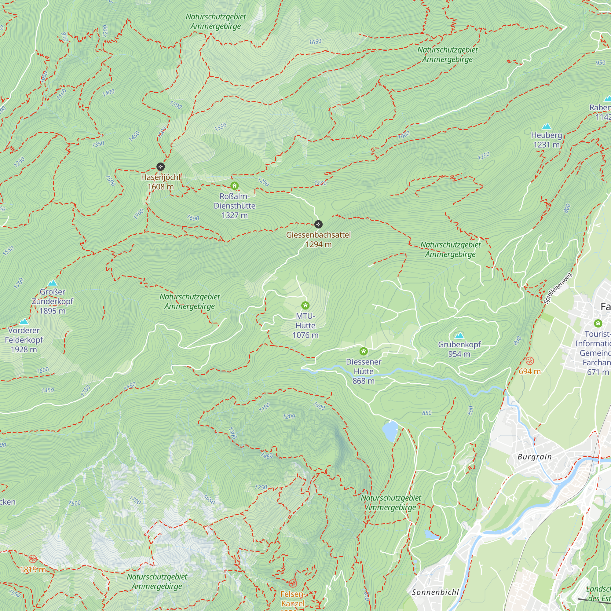MTU-Hütte map