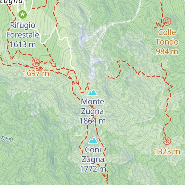 Map of Monte Zugna