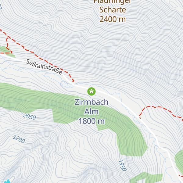 Map of Zirmbach Alm