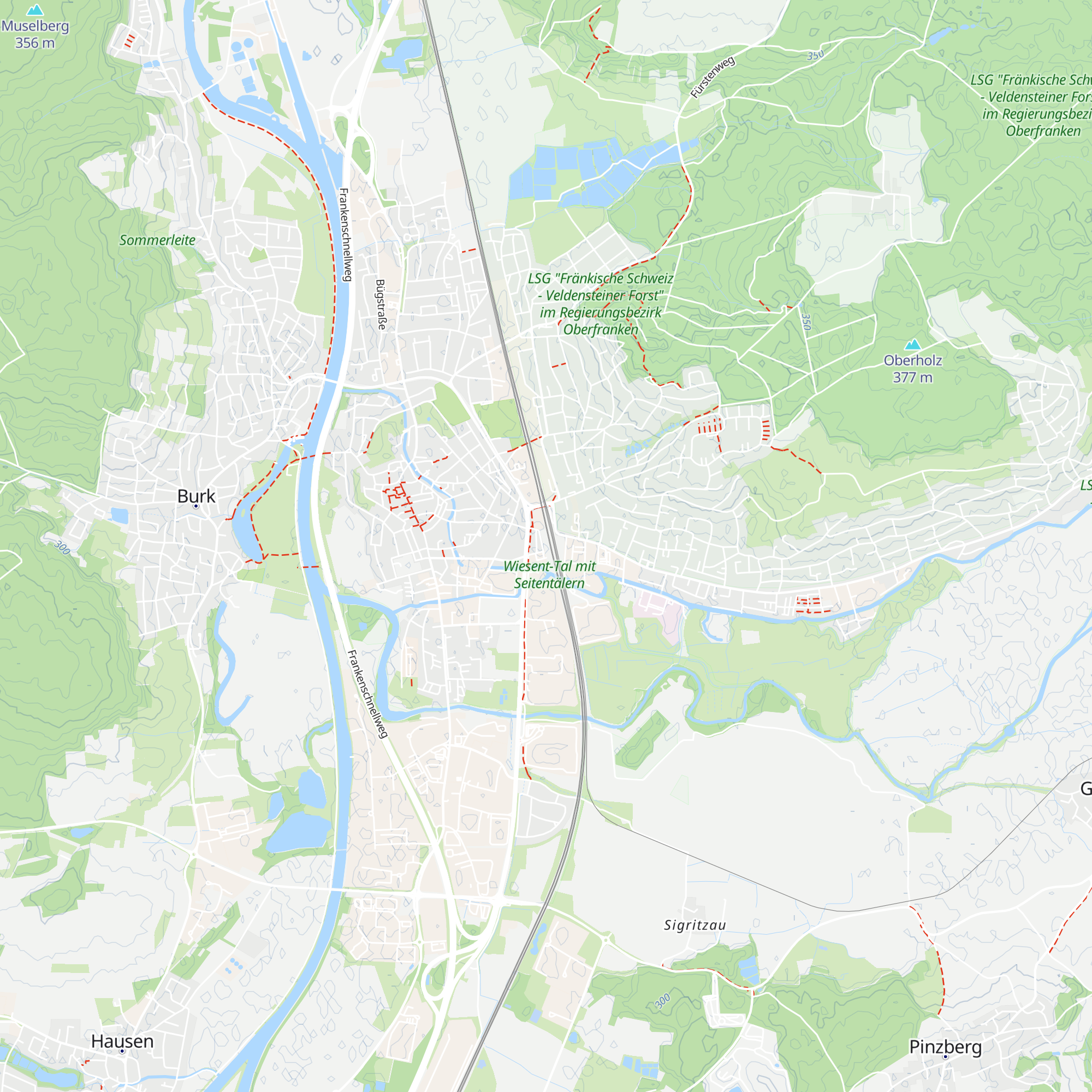 Bahnhof Forchheim map