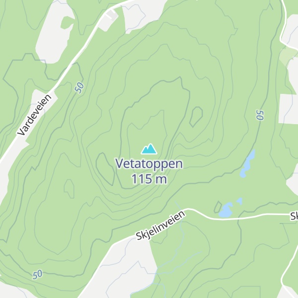 Map of Vetatoppen