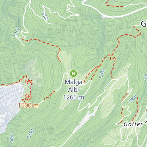 Map of Malga Albi