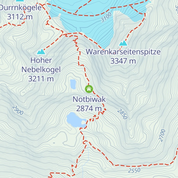 Map of Notbiwak