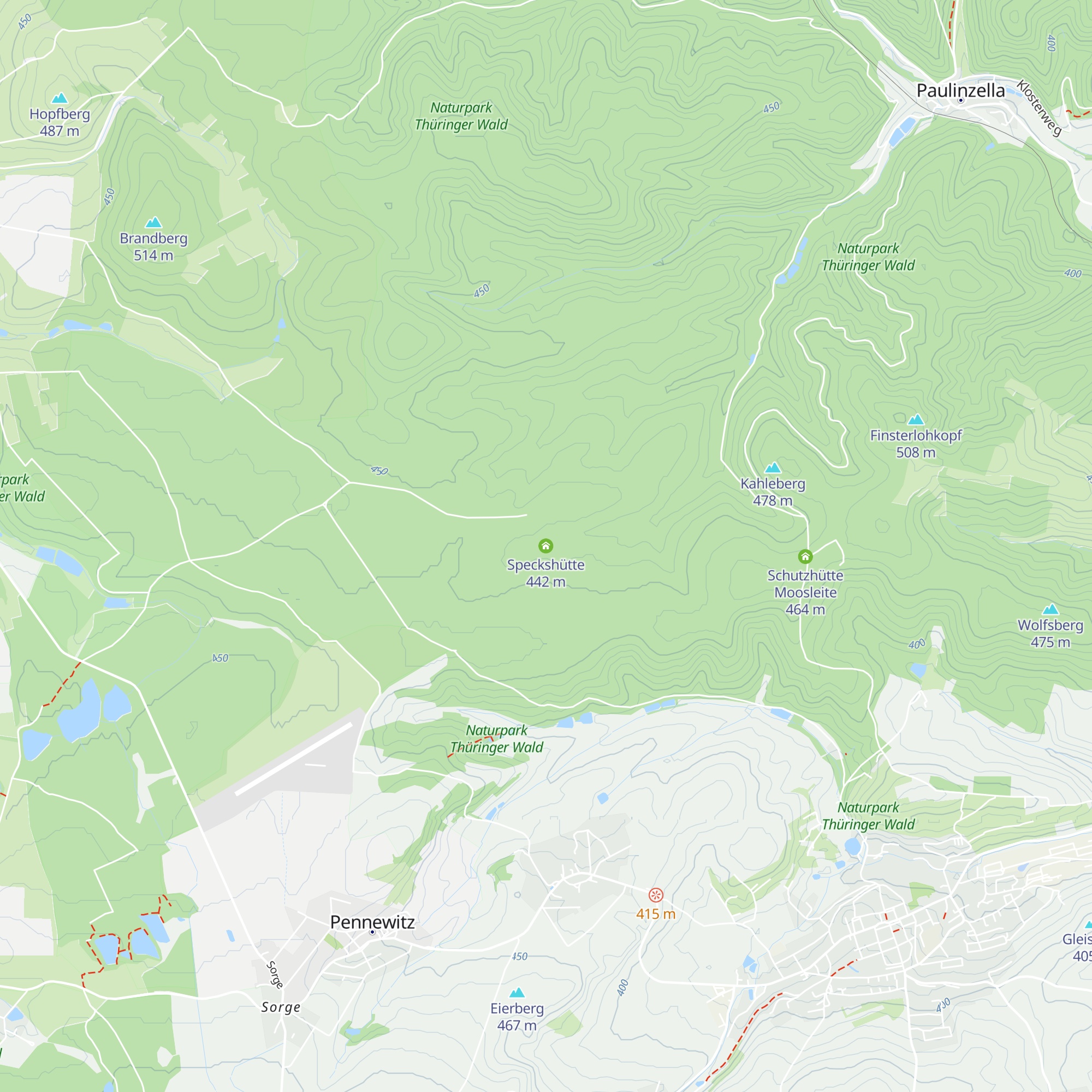 Speckshütte map