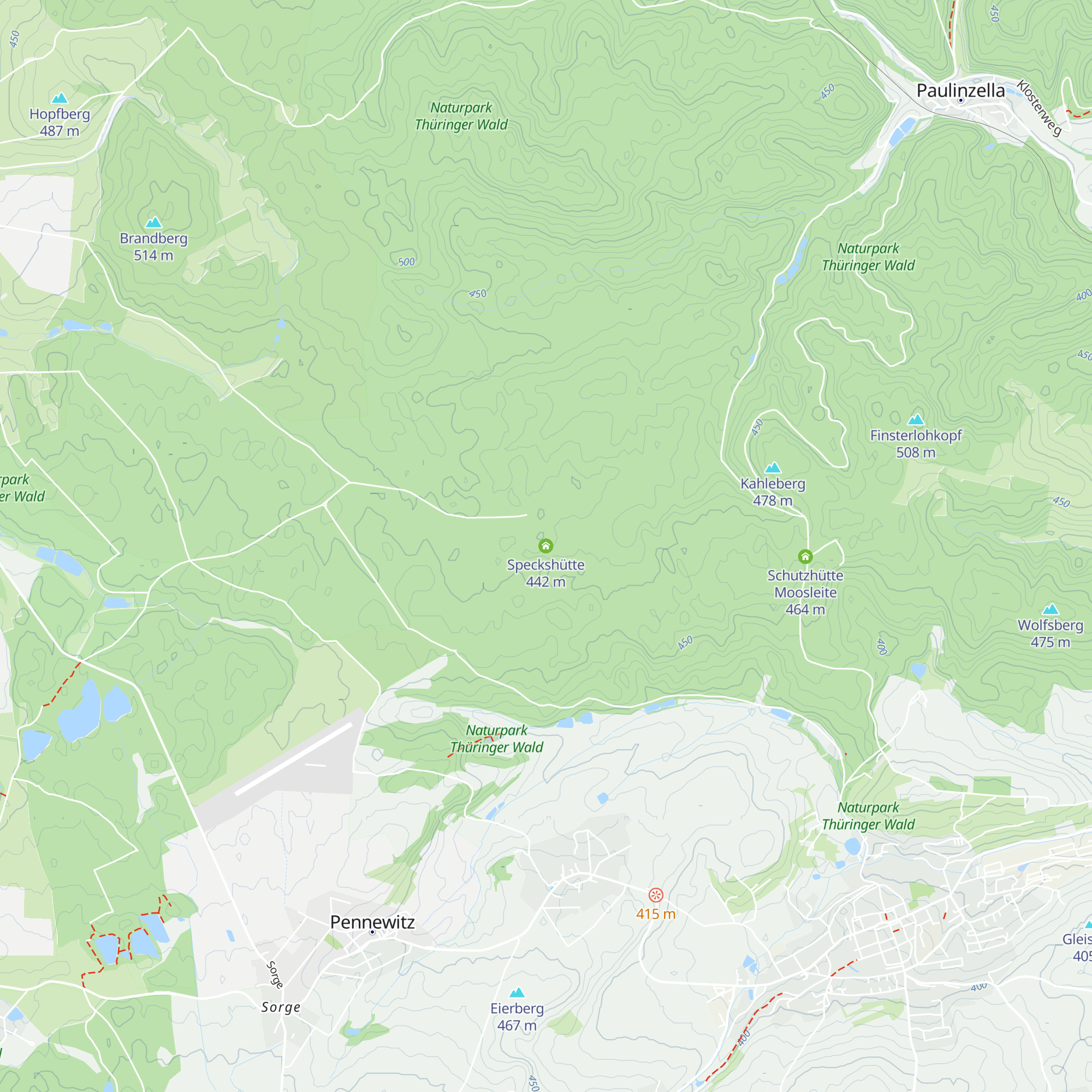 Speckshütte map
