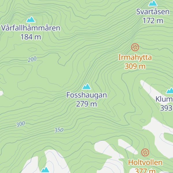 Map of Fosshaugan