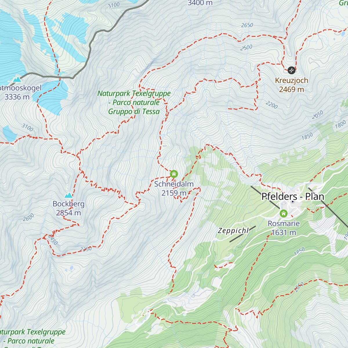 Schneidalm map