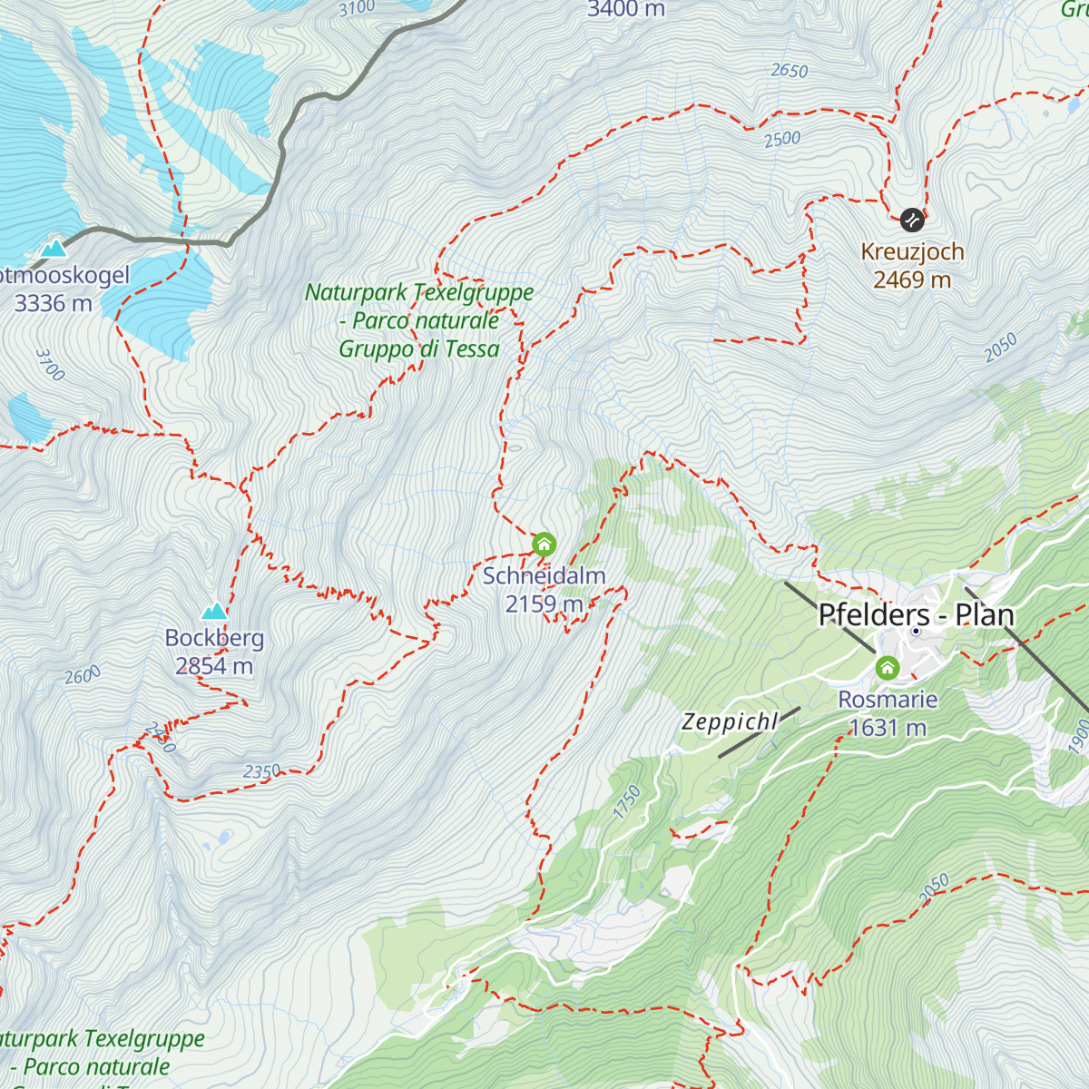 Schneidalm map
