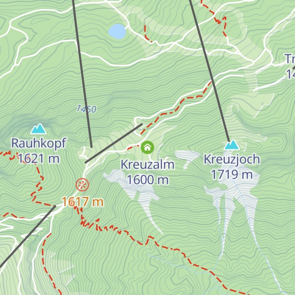 Map of Kreuzalm