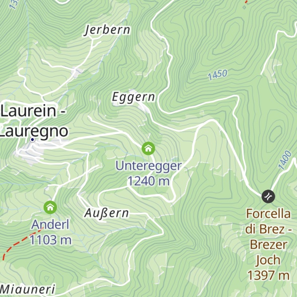 Map of Unteregger