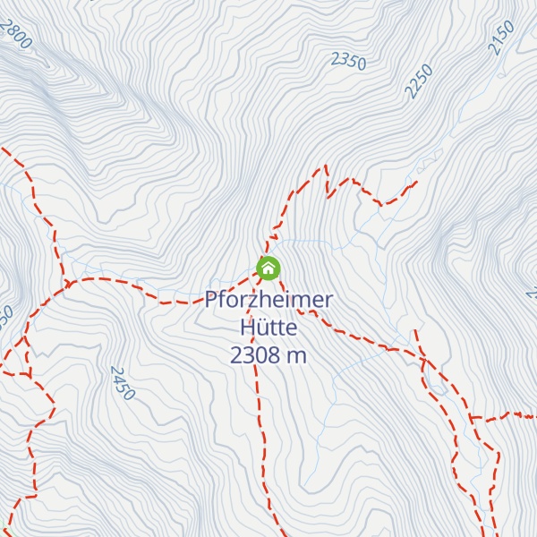 Map of Pforzheimer Hütte