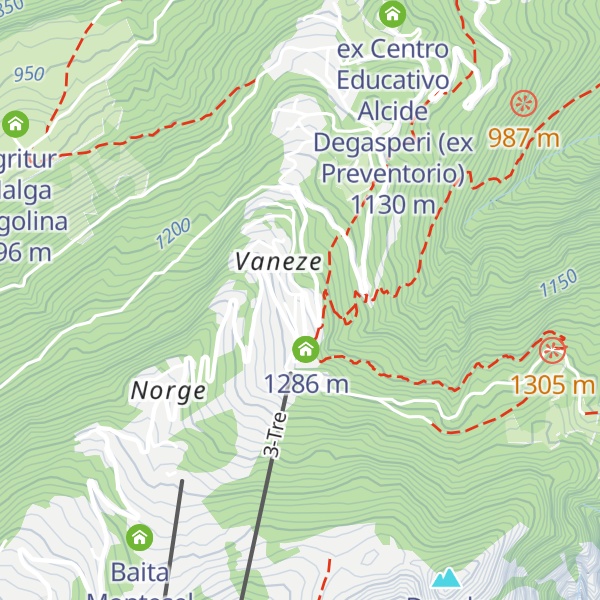 Map of Capanna Bondone