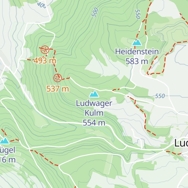 Map of Ludwager Kulm