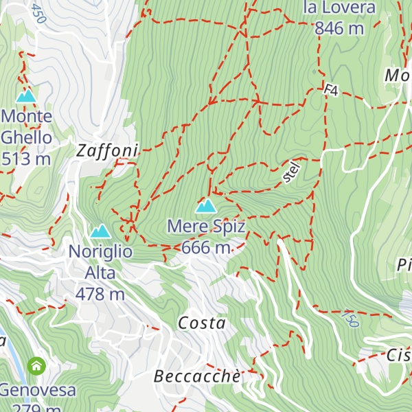 Map of Mere Spiz