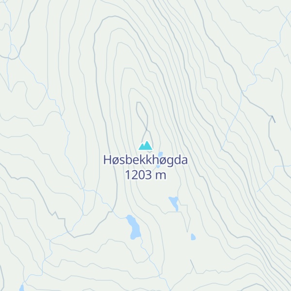 Map of Høsbekkhøgda