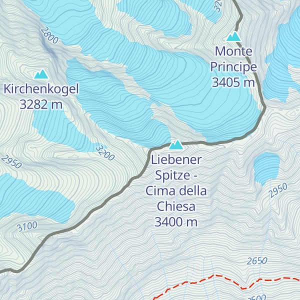 Map of Westl. Liebener Spitze