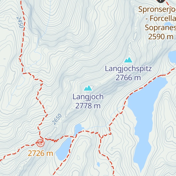 Map of Langjoch