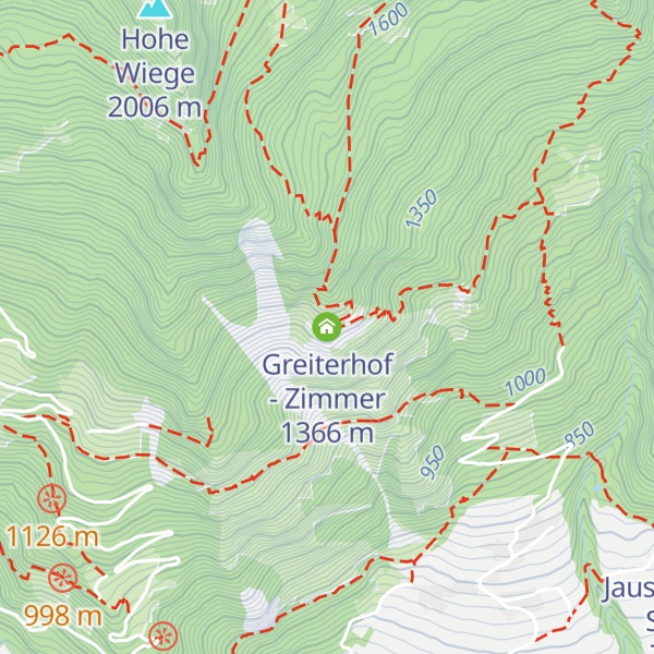 Map of Greiterhof - Zimmer