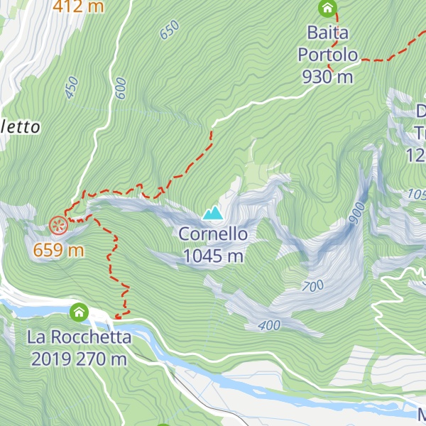Map of Cornello